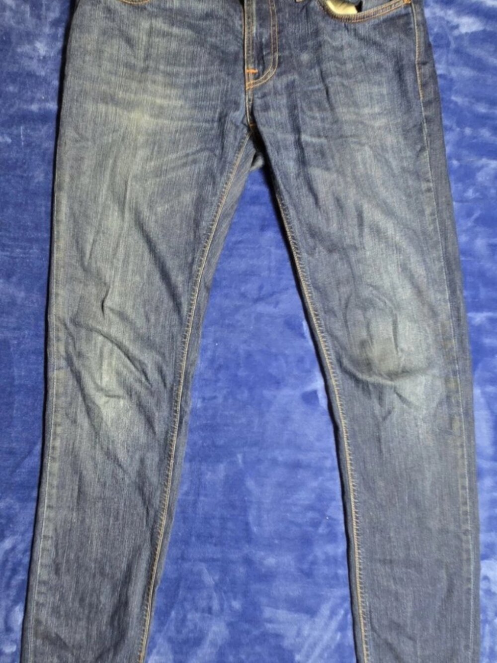 Nudie Jeans Thin Finn 30x34 Organic Cotton Denim Slim Fit Blue